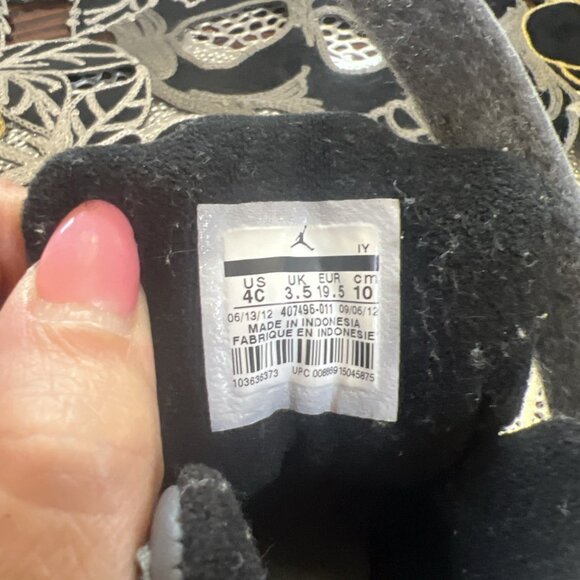 Nike Jordan Dark Grey/white-stealth-black 407496 011 Pre Owned Clean 4C - Picture 7 of 8